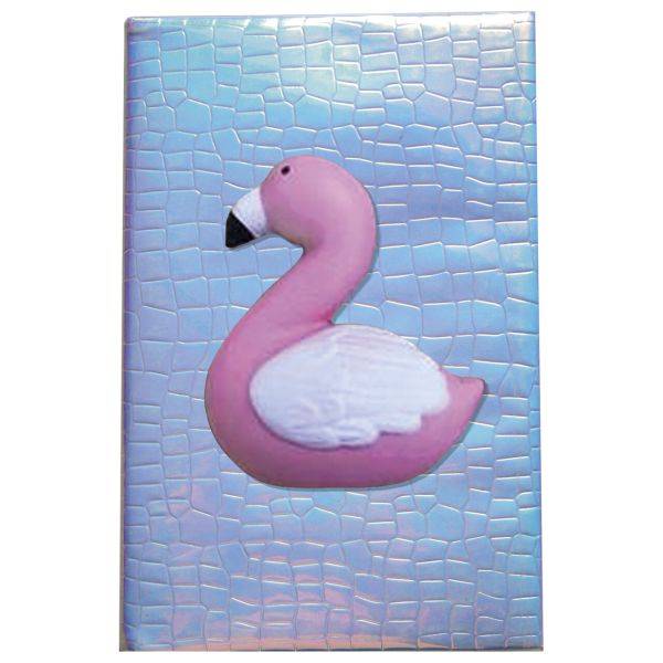 Flamingós napló holografikus - Squishy