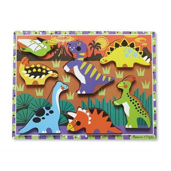 Melissa & Doug fa baby puzzle – Dinók