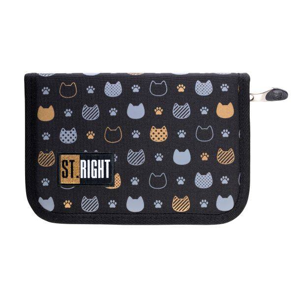 St. Right cicás kihajtható tolltartó – Golden Cats