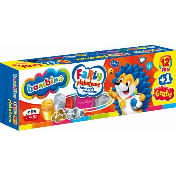 Bambino plakát festék készlet 12+1 db