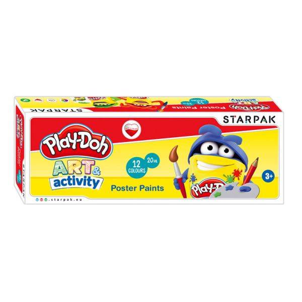 Play-Doh plakátfesték készlet 12 színű – Starpak