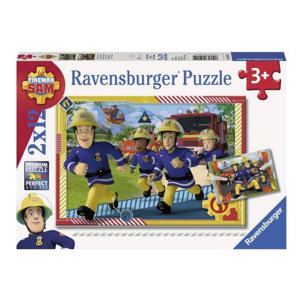 Sam tűzoltó puzzle 2×12 db-os – Ravensburger