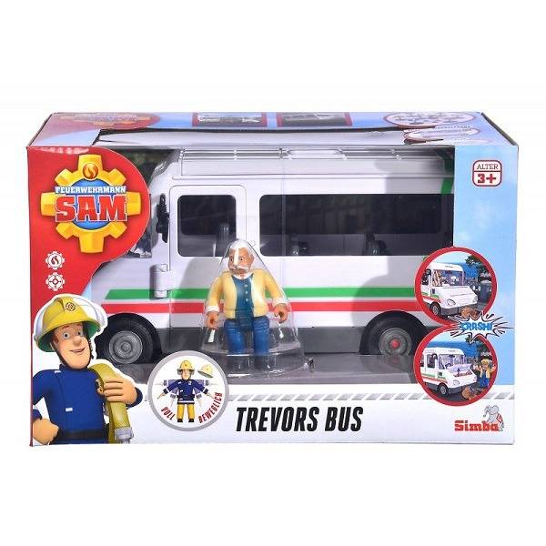 Sam a tűzoltó Busz játékszett Trevor figurával