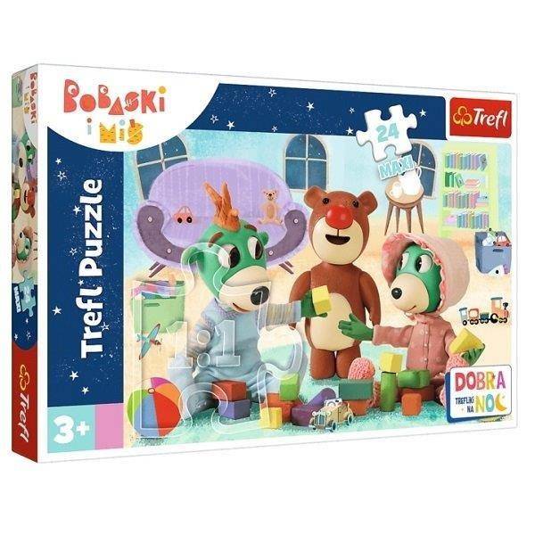 Bobaski és a Medve Maxi puzzle 24 darabos – Jó éjszakát – Trefl