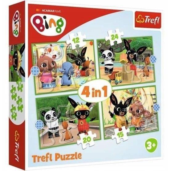 Bing nyuszi puzzle 4 in 1 – Boldog nap