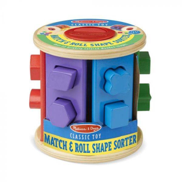 Melissa & Doug készségfejlesztő fajáték – Gurulós formarendező