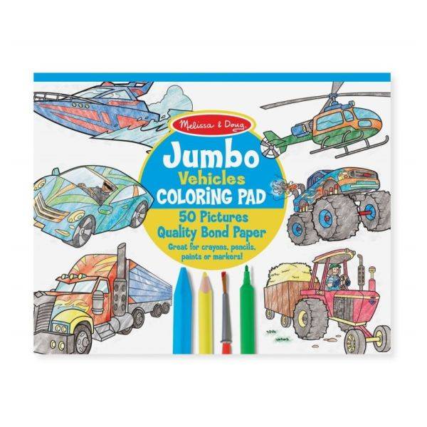 Melissa & Doug Jumbo színező – Járművek