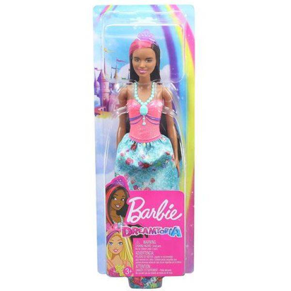Barbie Dreamtopia hercegnő baba - barna bőrű
