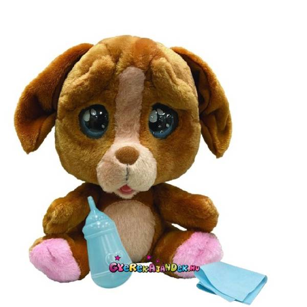 Cry Pets Pityergő kiskutya plüss barna