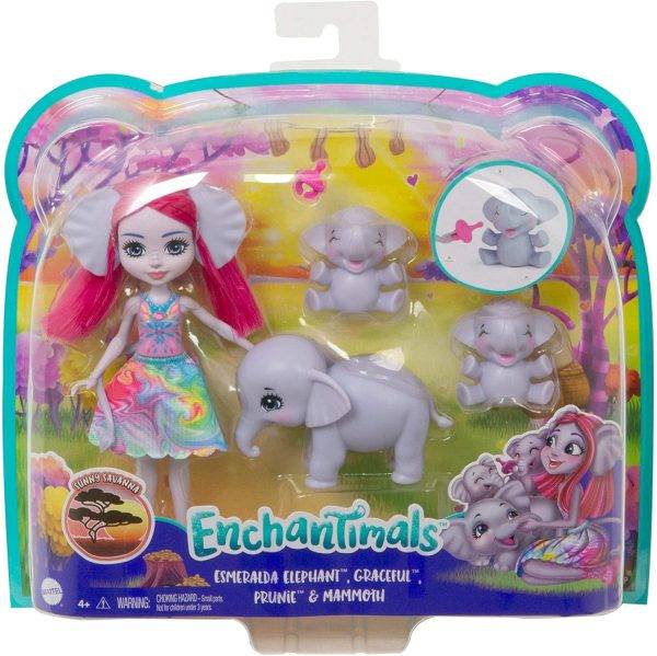 Enchantimals: Esmeralda elefánt baba és családja