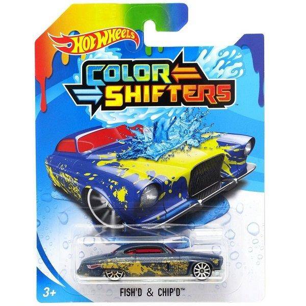 Hot Wheels színváltós kisautó Color Shifters - Fish’d & Chip’d