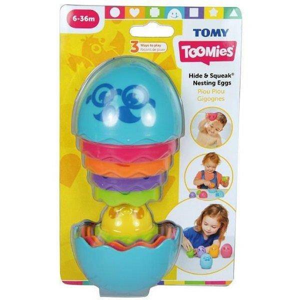 Tomy Toomies babajáték - Kukucska tojáskák – kék