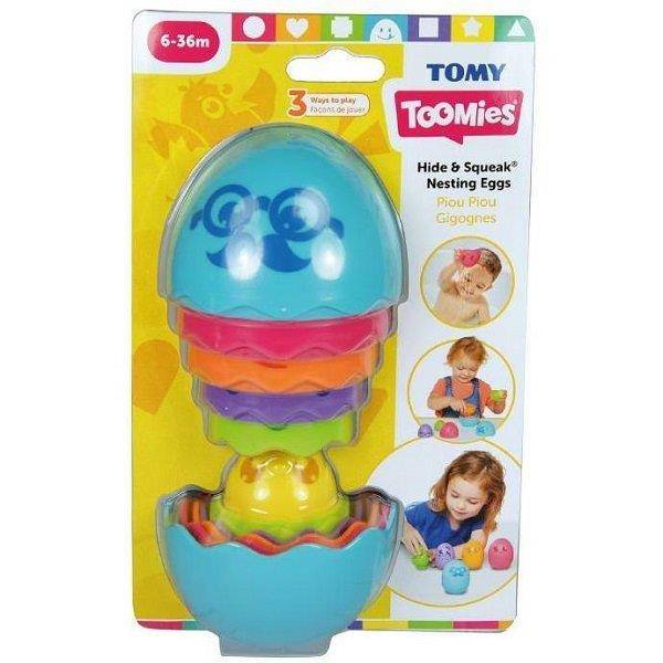 Tomy Toomies babajáték - Kukucska tojáskák – kék