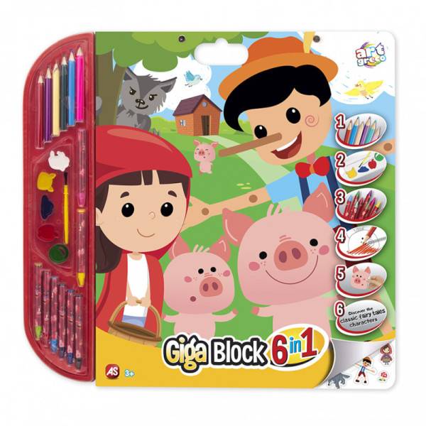 Népszerű mesék giga színező kreatív szett