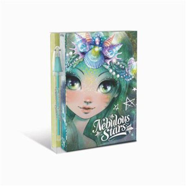 Nebulous Stars mini jegyzetfüzet matricákkal és tollal – Marinia