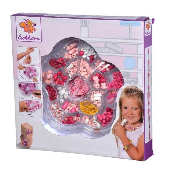 Eichhorn fa gyöngyfűző készlet virág formájú dobozban