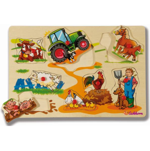 Eichhorn fa puzzle fogantyúval – Farm