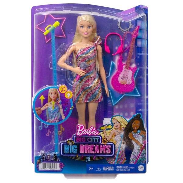 Barbie baba játékszett Big City Big Dreams - Malibu baba gitárral