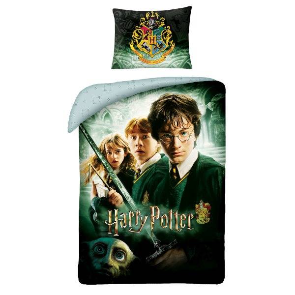 Harry Potter ágyneműhuzat szett 140×200 cm – Zöld