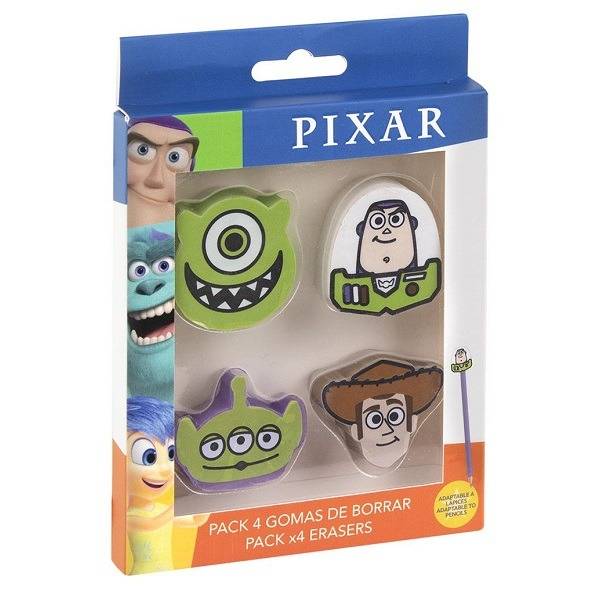 Pixar radír szett 4 db-os