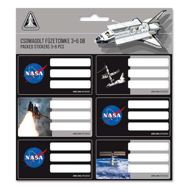 Ars Una füzetcímke 3×6 db-os – NASA-1
