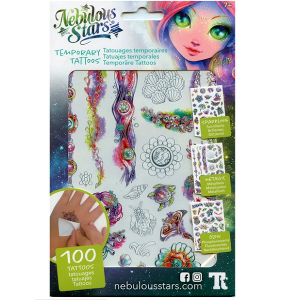 Nebulous Stars tetoválás matrica – Coralia