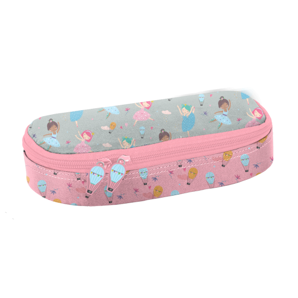 Balerinás ovális tolltartó Grey - Paso