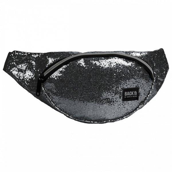 BackUp övtáska – Fekete csillámos