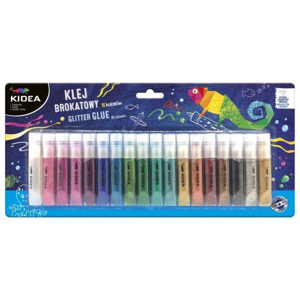 KIDEA csillámos ragasztó 18 színű