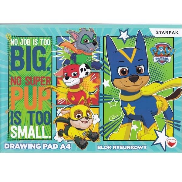 Mancs őrjárat vázlatfüzet A4-es – Super Pup