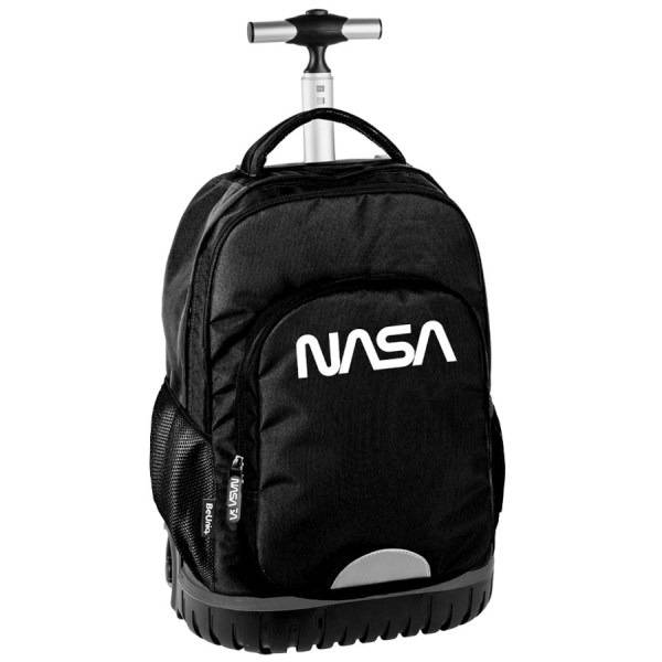 Fekete gurulós iskolatáska NASA - Paso
