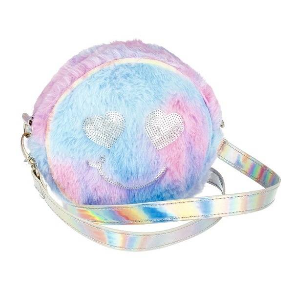 Smile szőrmés szivárványszínű válltáska – Starpak