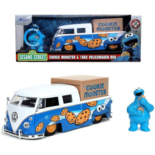 SESAME Street fém autó Sütiszörny figurával – Jada Toys