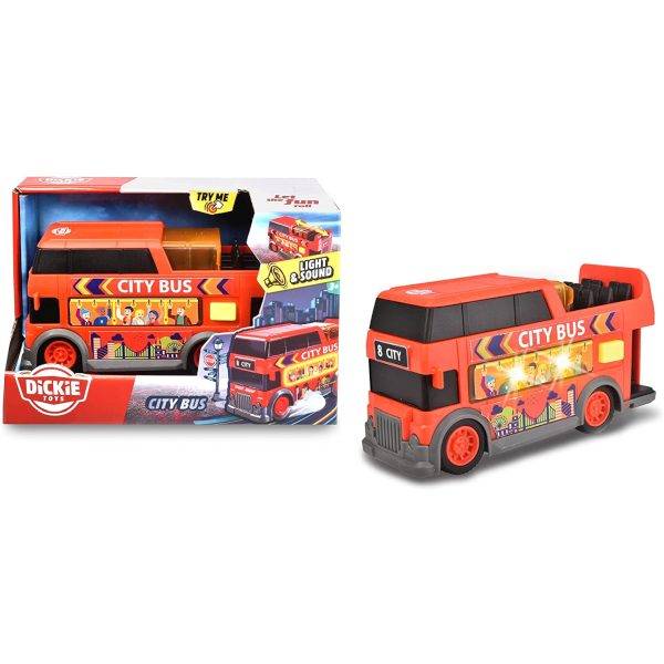 Dickie City Bus – városnéző busz 15 cm