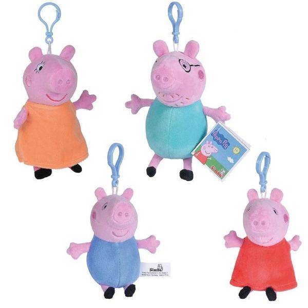 Peppa malac plüss kulcstartó – többféle