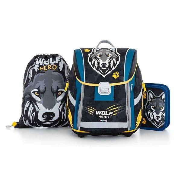 OXYBAG farkasos iskolatáska szett – Wolf HERO