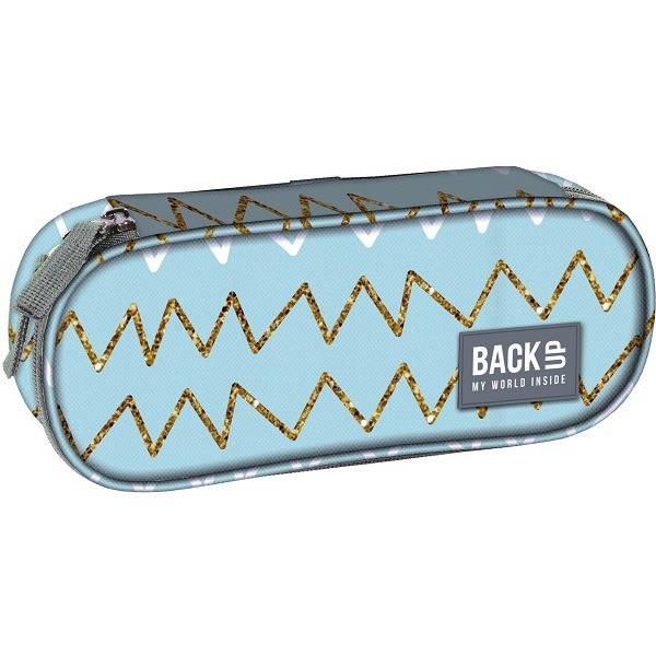 BackUp ovális tolltartó – Gold Zigzag