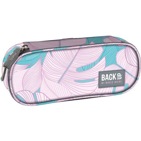 BackUp ovális tolltartó – Pink Palm