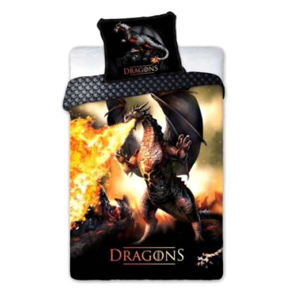 Dragons Sárkányos ágyneműhuzat szett - Fire     