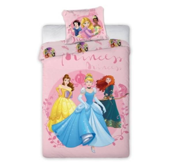 Disney Princess ágyneműhuzat szett 140x200 cm          