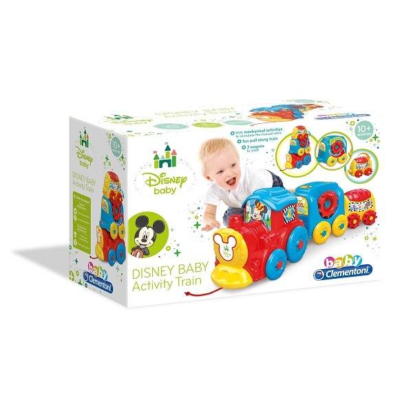 Mickey Vonatos rakosgató bébijáték – Clementoni Baby
