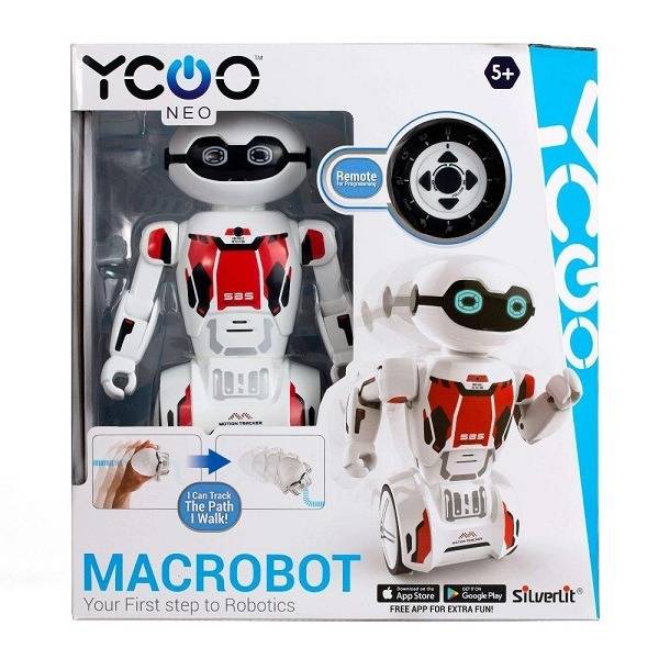 Silverlit Macrobot interaktív robot – piros
