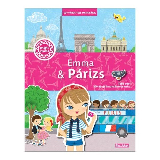 Emma és Párizs – matricás foglalkoztató