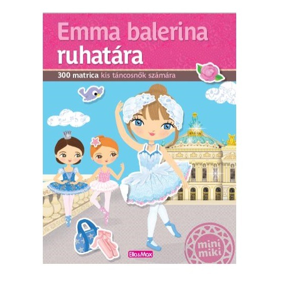 Emma balerina ruhatára – matricás foglalkoztató