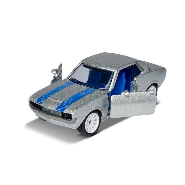 Majorette Vintage Deluxe kisautó fém dobozzal Toyota Celica kék