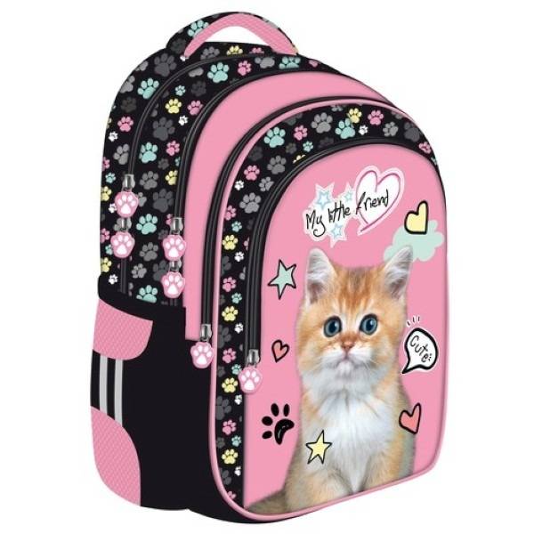 My Little Friend cicás iskolatáska, hátizsák – Pink cat