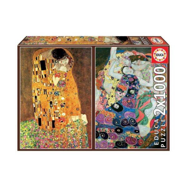 EDUCA puzzle 2×1000 db-os – Klimt: A csók, A szűz