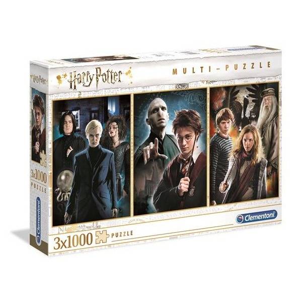 Harry Potter puzzle 3×1000 db-os – Clementoni