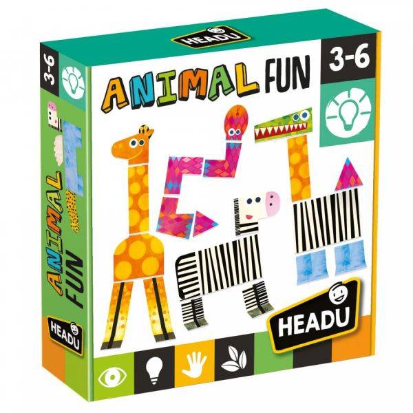 Headu párosító puzzle játék – Vicces állatkák