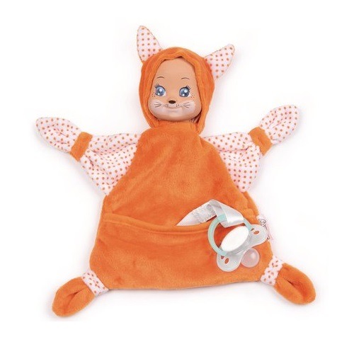 MiniKiss szundikendő cumitartóval – róka